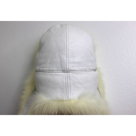 Mitchie's Matchings HAT Fur & Leather Shadow FOX Winter Trapper Canada Vintage - Picture 5 of 14